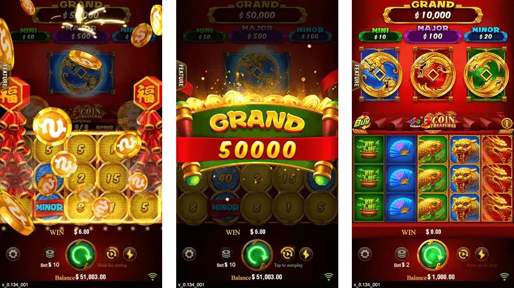 3 Coins 100Game Bonus